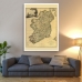 Vintage Map Poster - Memoir of a map of Ireland 1797